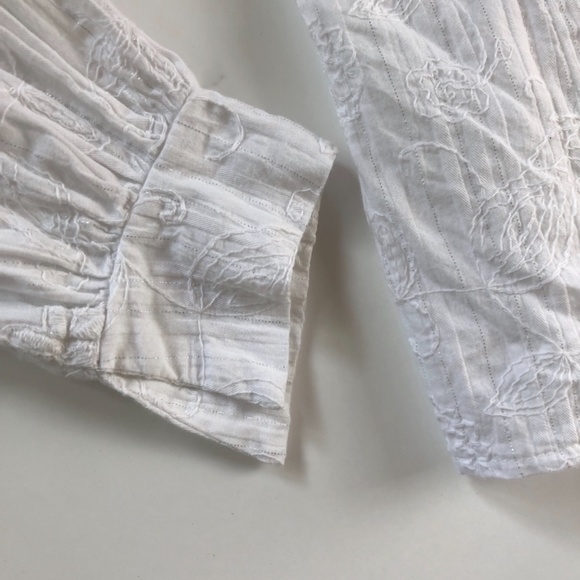 Final Touch Bateau or Shoulder Hugging, Crinkled, Ruffled Top - Picture 14 of 15